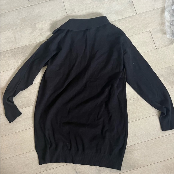 THURSDAYS collared black sweater (sS) - Picture 3 of 3